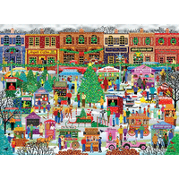 EUROGRAPHICS Puzzle Vánoční trh v centru XL 500 dílků