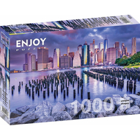 ENJOY Puzzle Zatažená obloha nad Manhattanem, New York 1000 dílků