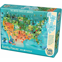 COBBLE HILL Rodinné puzzle USA 350 dílků