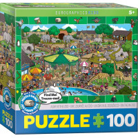 EUROGRAPHICS Spot & Find puzzle Den v zoo 100 dílků