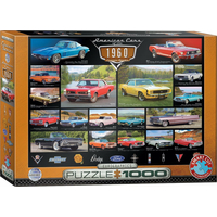 EUROGRAPHICS Puzzle Americká auta z roku 1960, 1000 dílků