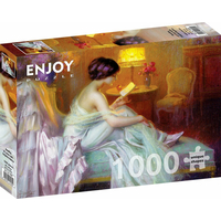 ENJOY Puzzle Čtení při světle lampy 1000 dílků
