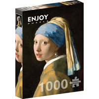 ENJOY Puzzle Johannes Vermeer: Dívka s perlou 1000 dílků
