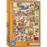 EUROGRAPHICS Puzzle Katalog semínek: Květiny 1000 dílků