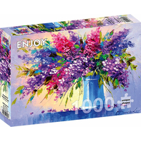 ENJOY Puzzle Kytice šeříků ve váze 1000 dílků