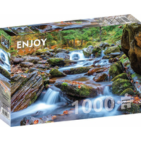ENJOY Puzzle Lesní říčka na podzim 1000 dílků