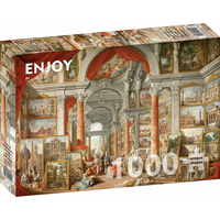 ENJOY Puzzle Paolo Panini: Pohled na moderní Řím 1000 dílků