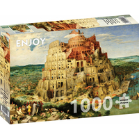 ENJOY Puzzle Pieter Bruegel: Babylonská věž 1000 dílků