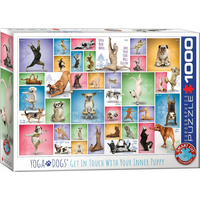 EUROGRAPHICS Puzzle Psí jóga 1000 dílků