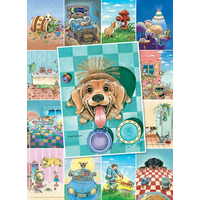 EUROGRAPHICS Puzzle Psí život XL 500 dílků