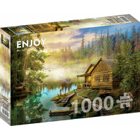 ENJOY Puzzle Srub u řeky 1000 dílků