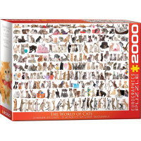EUROGRAPHICS Puzzle Svět koček 2000 dílků