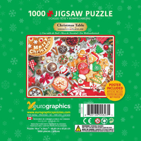 EUROGRAPHICS Puzzle v plechové krabičce Vánoční stůl 1000 dílků