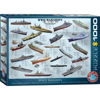 EUROGRAPHICS Puzzle Válečné lodě 2.světové války 1000 dílků