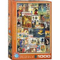 EUROGRAPHICS Puzzle Vintage cyklistické plakáty 1000 dílků