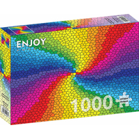 ENJOY Puzzle Vitráž duhový výbuch 1000 dílků