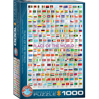 EUROGRAPHICS Puzzle Vlajky světa 1000 dílků