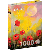 ENJOY Puzzle Vlčí máky ve svitu měsíce 1000 dílků