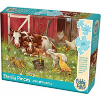 COBBLE HILL Rodinné puzzle Mláďata ze stodoly 350 dílků