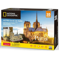 CUBICFUN 3D puzzle National Geographic: Katedrála Notre-Dame 128 dílků
