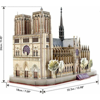 CUBICFUN 3D puzzle National Geographic: Katedrála Notre-Dame 128 dílků