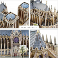 CUBICFUN 3D puzzle National Geographic: Katedrála Notre-Dame 128 dílků