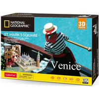CUBICFUN 3D puzzle National Geographic: Náměstí svatého Marka 107 dílků