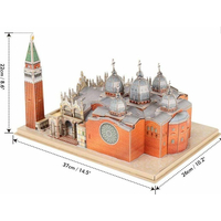CUBICFUN 3D puzzle National Geographic: Náměstí svatého Marka 107 dílků