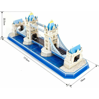 CUBICFUN 3D puzzle Tower Bridge 52 dílků