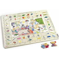 LARSEN Puzzle Angličtina 6: Ve škole 70 dílků