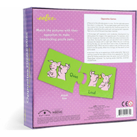 EEBOO Duo puzzle Protiklady (anglicky) 25x2 dílky