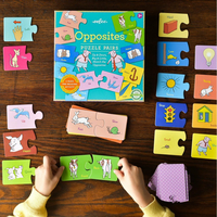 EEBOO Duo puzzle Protiklady (anglicky) 25x2 dílky