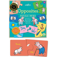 EEBOO Duo puzzle Protiklady (anglicky) 25x2 dílky