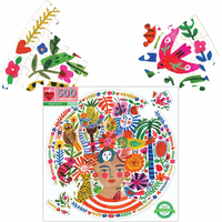 EEBOO Kulaté puzzle Pozitivita 500 dílků