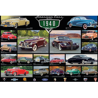 EUROGRAPHICS Puzzle Americká auta z roku 1940, 1000 dílků