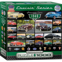 EUROGRAPHICS Puzzle Americká auta z roku 1940, 1000 dílků