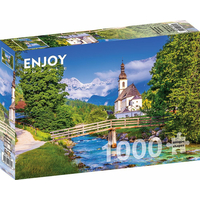 ENJOY Puzzle Kostelík v Ramsau, Německo 1000 dílků