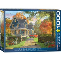 EUROGRAPHICS Puzzle Modrý venkovský dům 1000 dílků