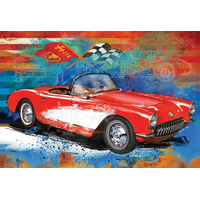 EUROGRAPHICS Puzzle v plechové krabičce Corvette 550 dílků