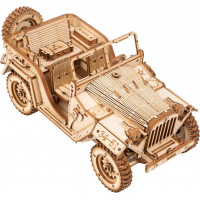 ROBOTIME Rokr 3D dřevěné puzzle Vojenský džíp 369 dílků