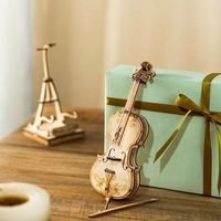 ROBOTIME Rolife 3D dřevěné puzzle Violoncello 58 dílků