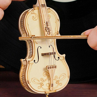 ROBOTIME Rolife 3D dřevěné puzzle Violoncello 58 dílků