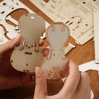 ROBOTIME Rolife 3D dřevěné puzzle Violoncello 58 dílků
