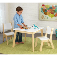 KIDKRAFT Stůl s židličkami - bílý