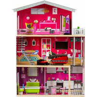 ECOTOYS Domeček pro panenky Malibu s vybavením