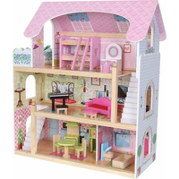 ECOTOYS Domeček pro panenky Pohádková rezidence s vybavením