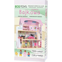 ECOTOYS Domeček pro panenky Pohádková rezidence s vybavením