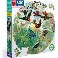 EEBOO Kulaté puzzle Kolibříci 500 dílků