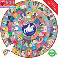 EEBOO Kulaté puzzle Volíme ženy 500 dílků