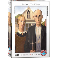 EUROGRAPHICS Puzzle Americká gotika 1000 dílků